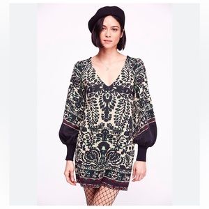 Free People Women's Music and Lyrics Sweater Mini Dress